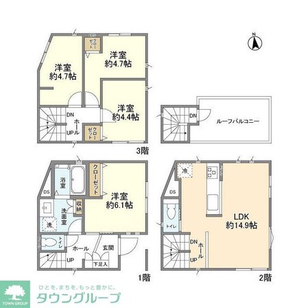 Kolet扇大橋#04の物件間取画像